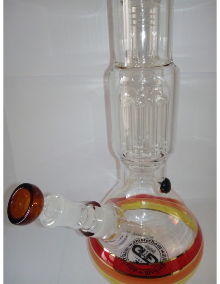 Grace Glass - Amsterdam - Percolator Ice Bong in Vetro - h:47cm - Colorato rosso Grace Glass - Amsterdam - Percolator Ice Bong in Vetro - h:47cm - Colorato rosso