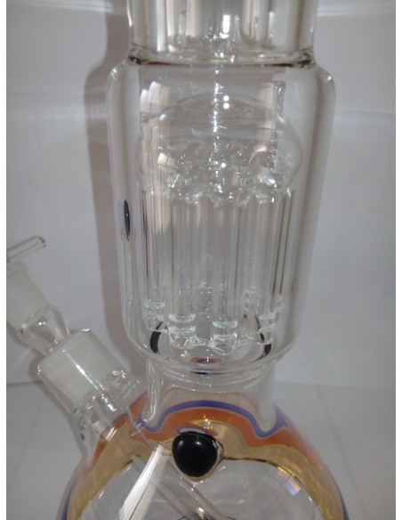 Grace Glass - Amsterdam - Percolator Ice Bong in Vetro - h:47cm - Colorato rosso Grace Glass - Amsterdam - Percolator Ice Bong in Vetro - h:47cm - Colorato rosso