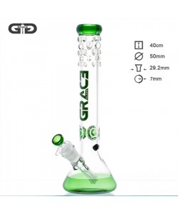 Grace Glass - Bong - Verde - H:40cm