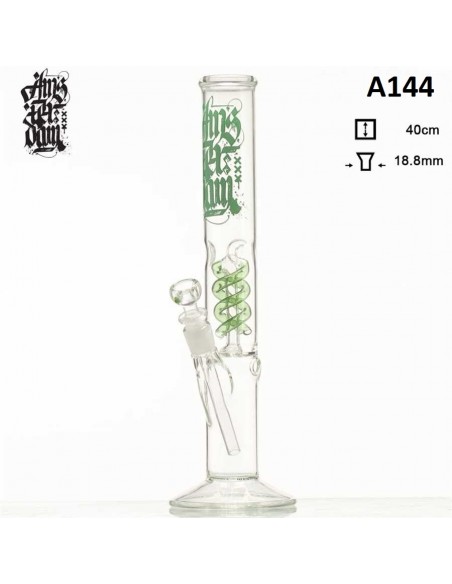 Amsterdam - Percolator Ice Bong - Dritto in Vetro - 40cm - Ø18