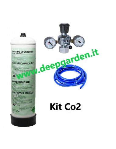 Kit Co2 - Bombola + Riduttore Pressione + Tubo - Anidride Carbonica