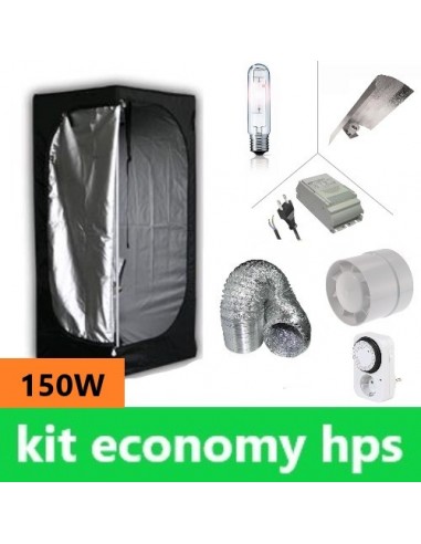 Kit Economy - Box 60x60x140 - Lampada 150w Hps per coltivazione indoor