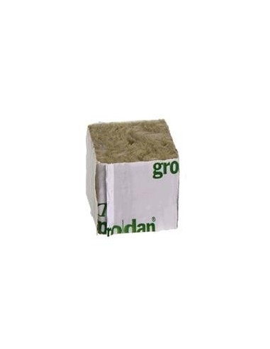Grodan - Cubetto Lana di Roccia - 4X4X4 - Per Germinazione e coltivazione idroponica, terra e cocco