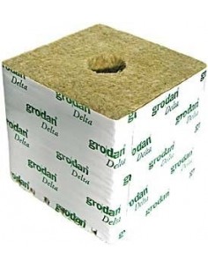 Grodan - Cubetto Lana di Roccia - 4X4X4 - Per Germinazione e coltivazione idroponica, terra e cocco 2