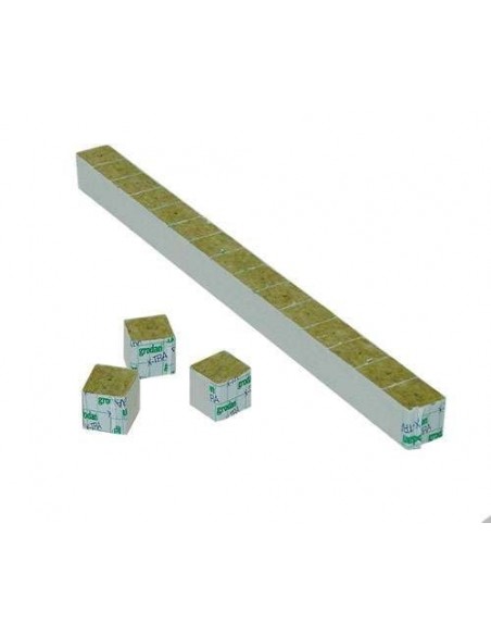 Grodan scatola - Cubetto Lana di Roccia - 4X4X4 - Per Germinazione e coltivazione idroponica, terra e cocco