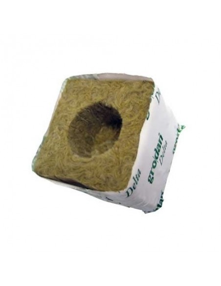 Grodan - Cubetto Lana di Roccia Grande per idroponica - 7.5x7.5 scatola