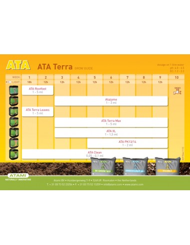 Atami - Terra Max - 1L fertilizzante di base fioritura coltivazione