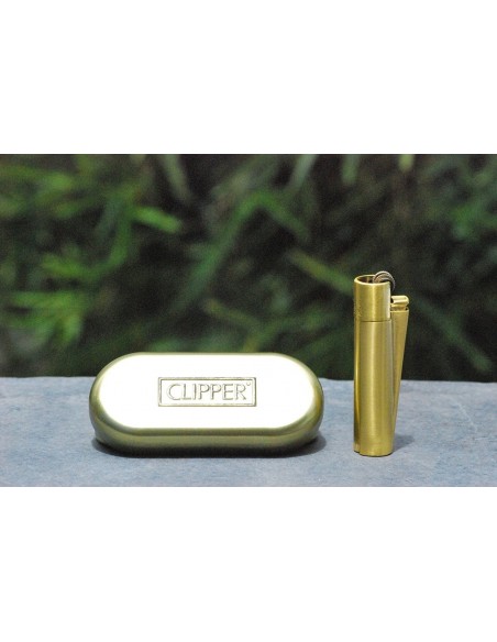 Clipper in Metallo - Oro - Clipper metal gold con scatola