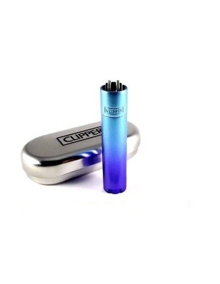 Clipper in Metallo - Clipper blue Gradient - Clipper metal con scatola