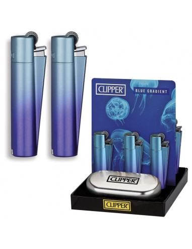 Clipper in Metallo - Clipper blue Gradient - Clipper metal con scatola