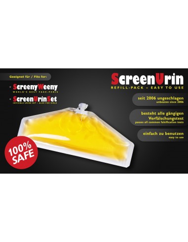Clean U - Screeny Weeny Ricarica - Busta di Urina Sintetica 80ml