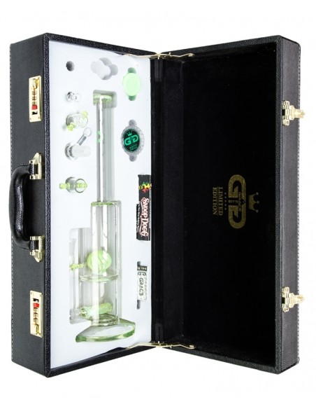 Grace Glass - Limited Edition Toxic Shroom Kit - Oil Bong in Vetro Verde Acido - Con Scatola Originale