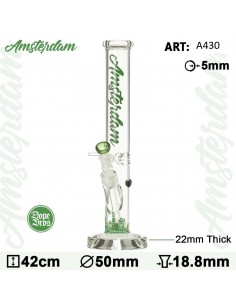 Dope Bros - Amsterdam Hammer - Ice Bong in Vetro h:42cm