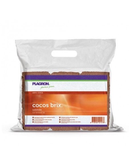 Plagron - Cocos Brix - 6 Mattoncini - 50L