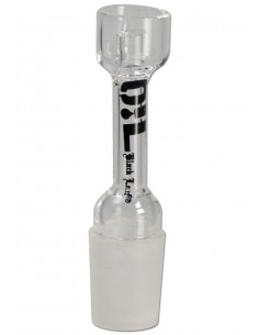 Black Leaf - Oil - Braciere in Vetro per Estrazioni - Dritto - Ø14