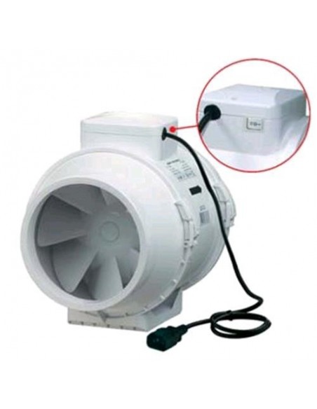 ASPIRATORE TTRV Ø 100 BIPOTENZA CABLATO + INTERRUTTORE - 145-187 MC-H