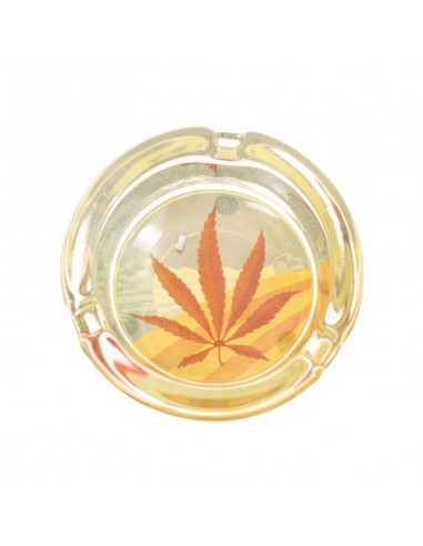 Posacenere in Vetro - Cannabis Leaves