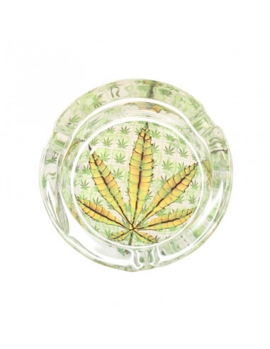Posacenere in Vetro - Cannabis Leaves