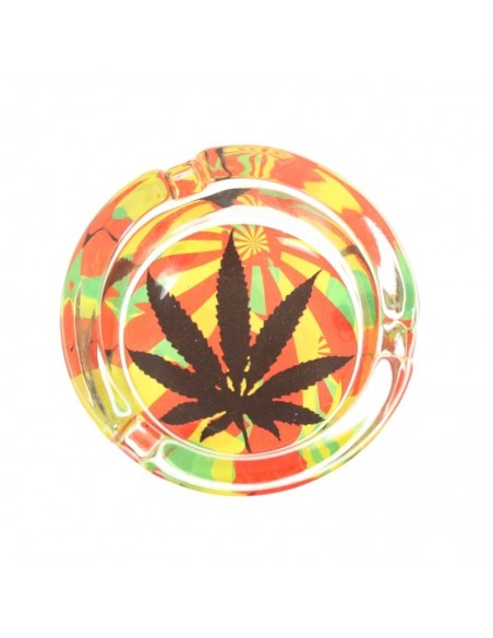 Posacenere in Vetro - Cannabis Leaves