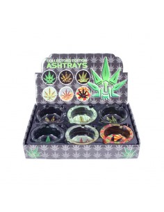 Posacenere in Vetro - Cannabis Leaves