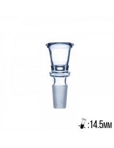 Braciere Conico in Vetro Trasparente - Ø14.5 mm