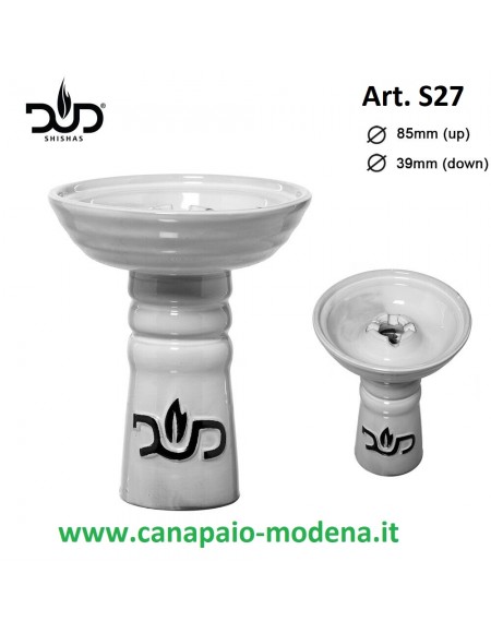 DUD Shisha - Braciere per Narghilè Grande Bianco - Ø 39mm