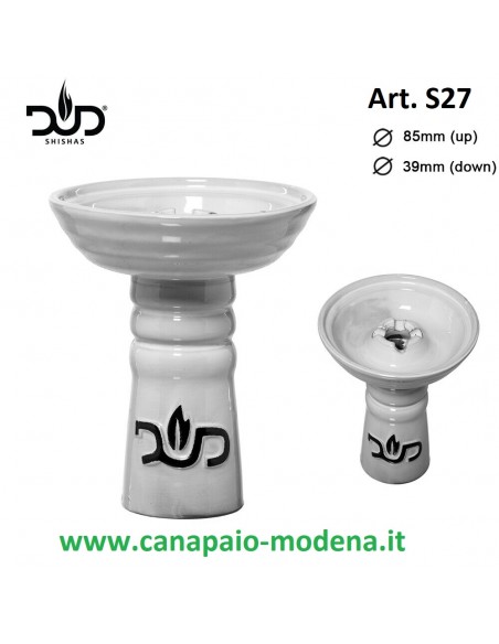 DUD Shisha - Braciere per Narghilè Grande Bianco - Ø 39mm
