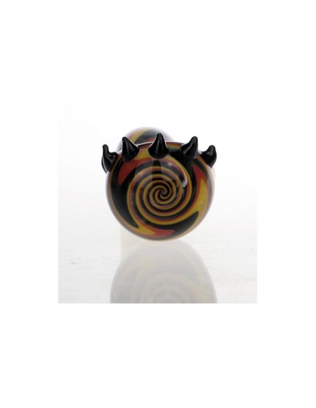 Pipa Californiana Decorata con Punte Nere - 10 cm