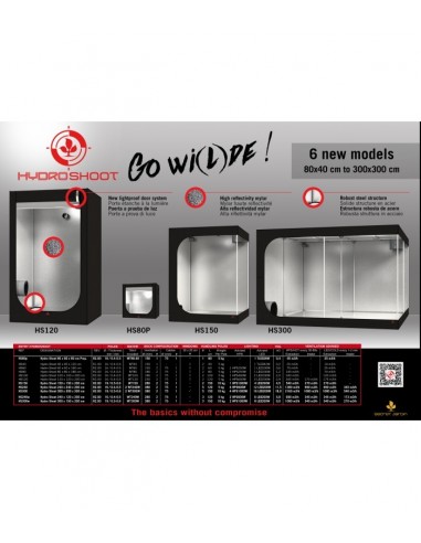 Hydro Shoot 300W - 300X150X200 cm - Rev 2.0 - Nuova versione