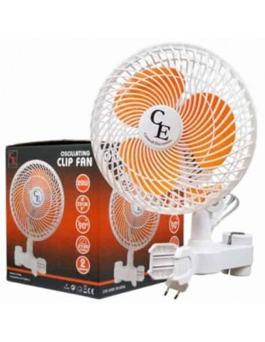 Cornwall Electronic - Ventilatore a Clip Oscillante - 20W - Clip per Grow Box