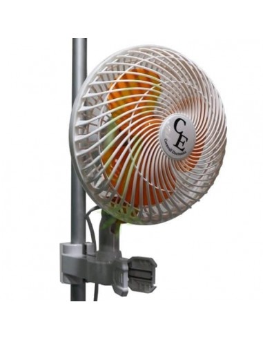 Cornwall Electronic - Ventilatore a Clip Oscillante - 20W - Clip per Grow Box